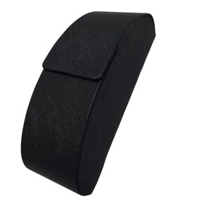 Prada Glasses Case Hard Black Textured Sunglasses Magnetic Closure Empty 6x 2 in